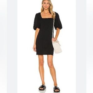 FRAME Nina Knit Black Dress